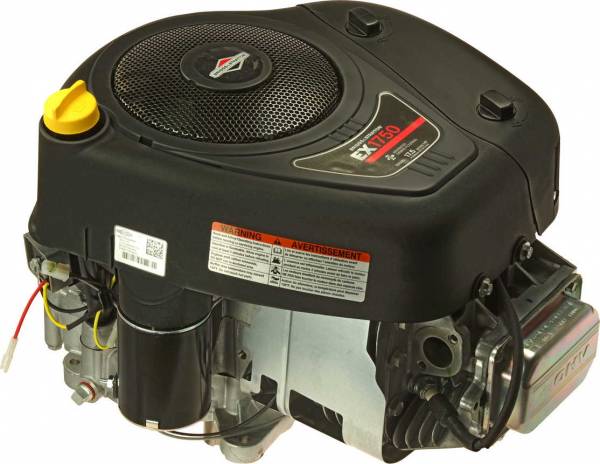 17,5 PS starker EXi-Series Motor von Briggs & Stratton mit schwarzem Gehäuse, Elektrostart und Ölfilter